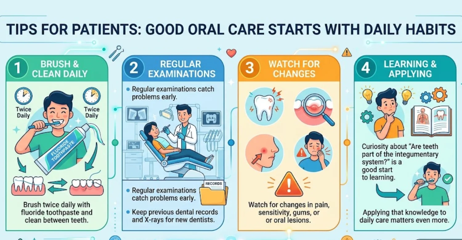 infographic are teeth part of the integumentary system